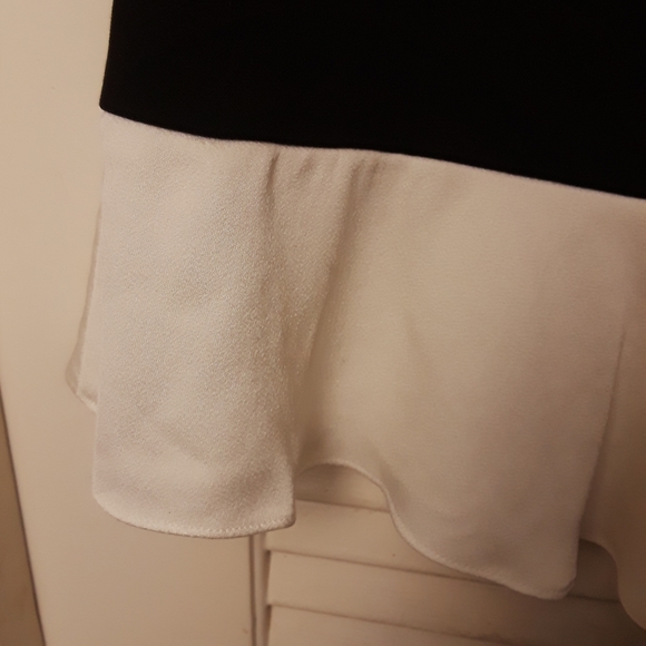 Kate Spade Skirt 10 Color Block A-line Skirt Black White See Measurements - Picture 5 of 16